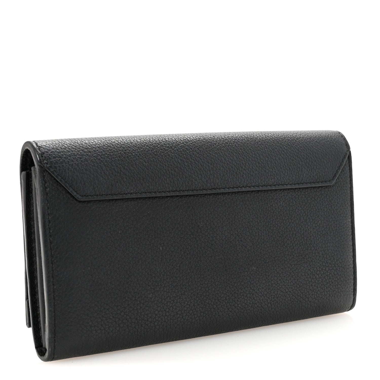 Louis Vuitton Calfskin Lockme II Wallet Black 3 of 7