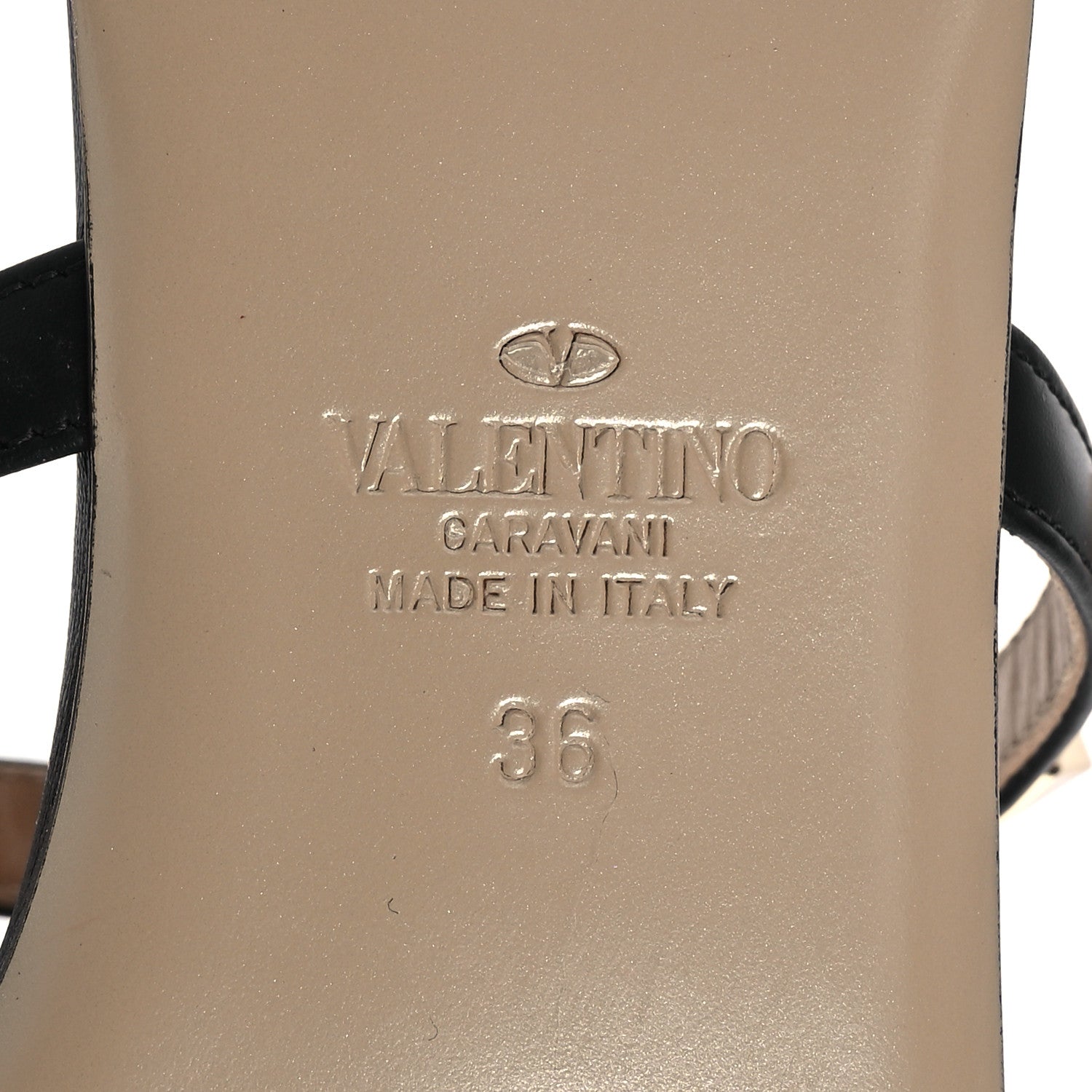 Valentino Garavani Nappa Rockstud Caged Flat Slide Sandals 36 Black 7 of 10