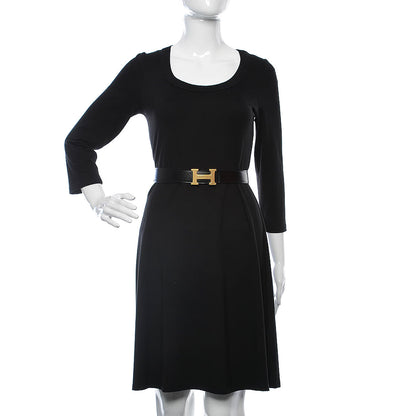 Hermes Box Togo Strie 32mm H Belt 90 Black Etain 2 of 6