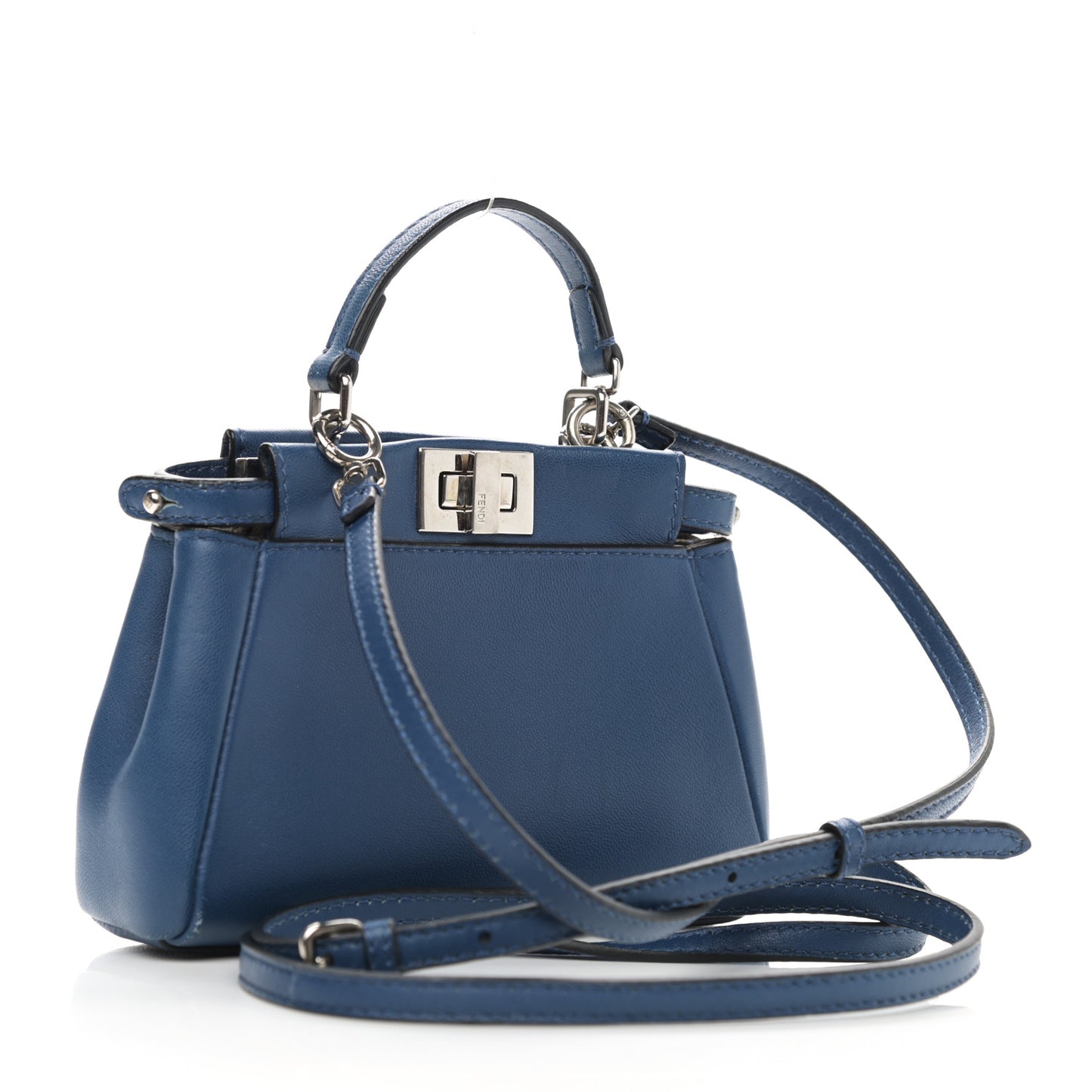 Shiny Nappa Micro Peekaboo Iconic Satchel Iris
