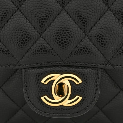 Chanel Caviar Quilted Medium Double Flap Black 12 of 12