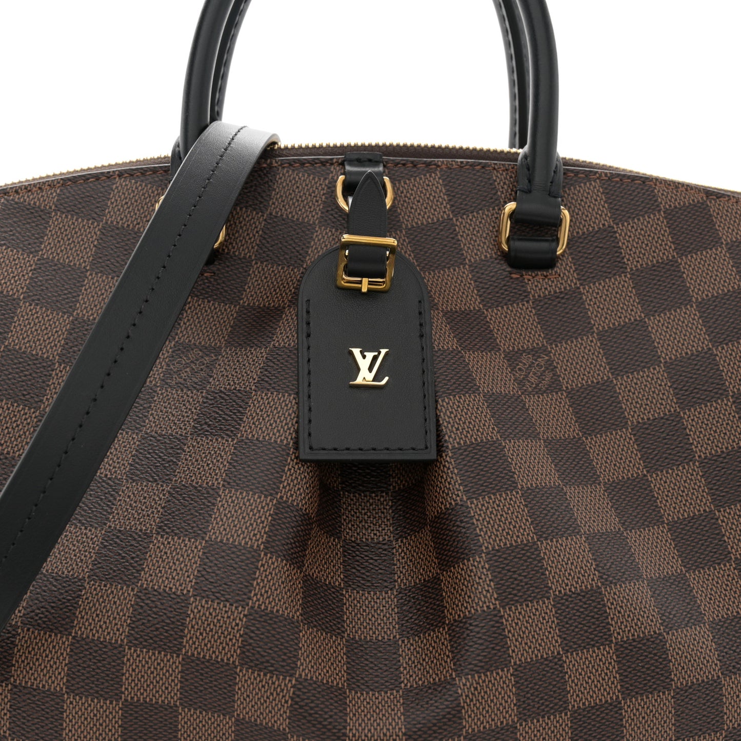Damier Ebene Odeon Tote MM Black