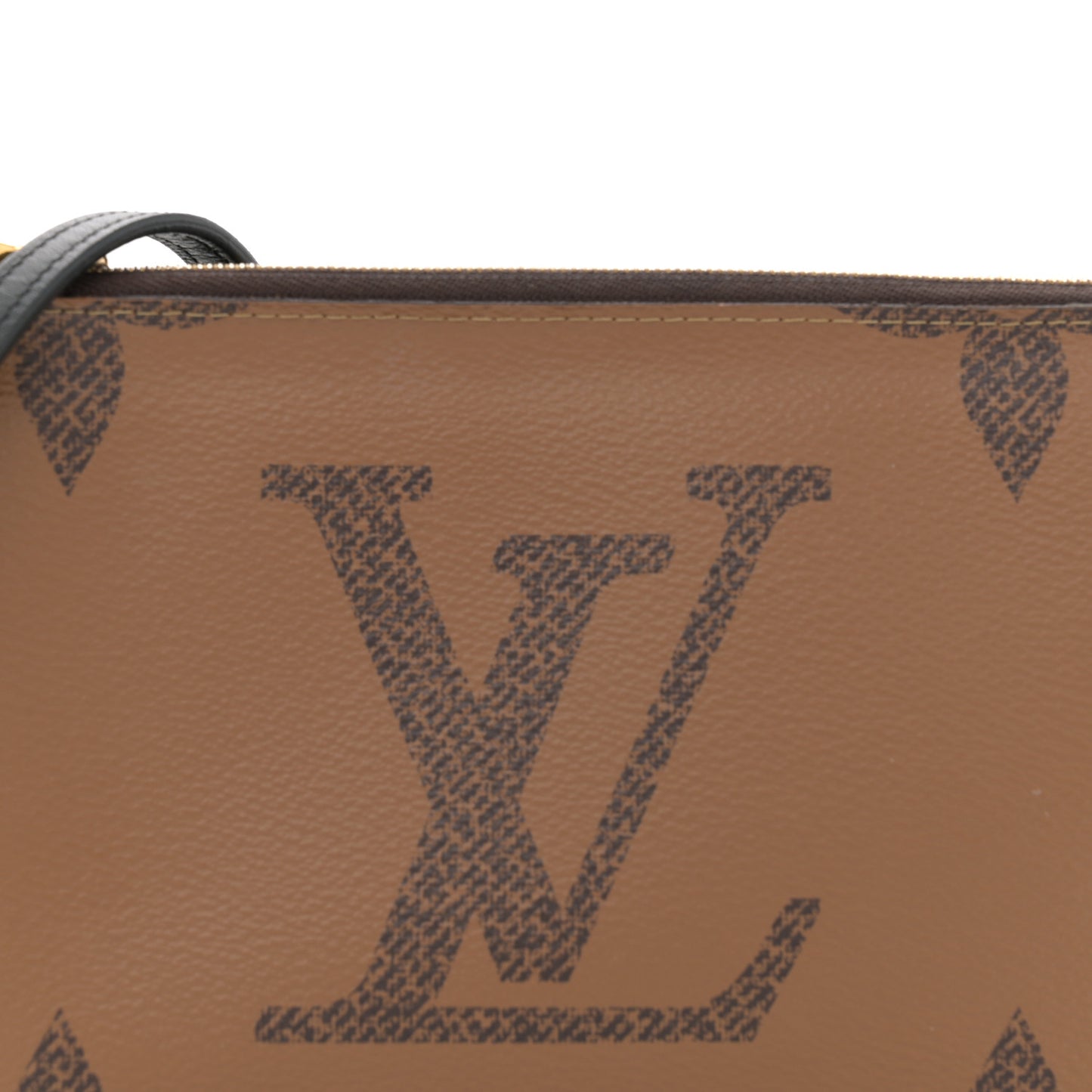Reverse Monogram Giant Double Zip Pochette