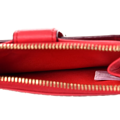 MCM Visetos Patricia Card Case Cognac Red 6 of 16
