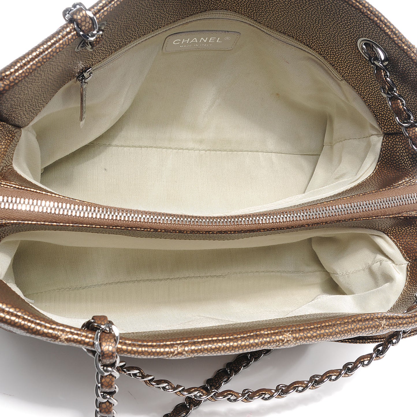 Caviar Timeless CC Shopping Tote Bronze
