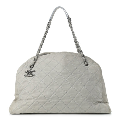 Chanel Iridescent Calfskin Large Just Mademoiselle Grey 1 of 10