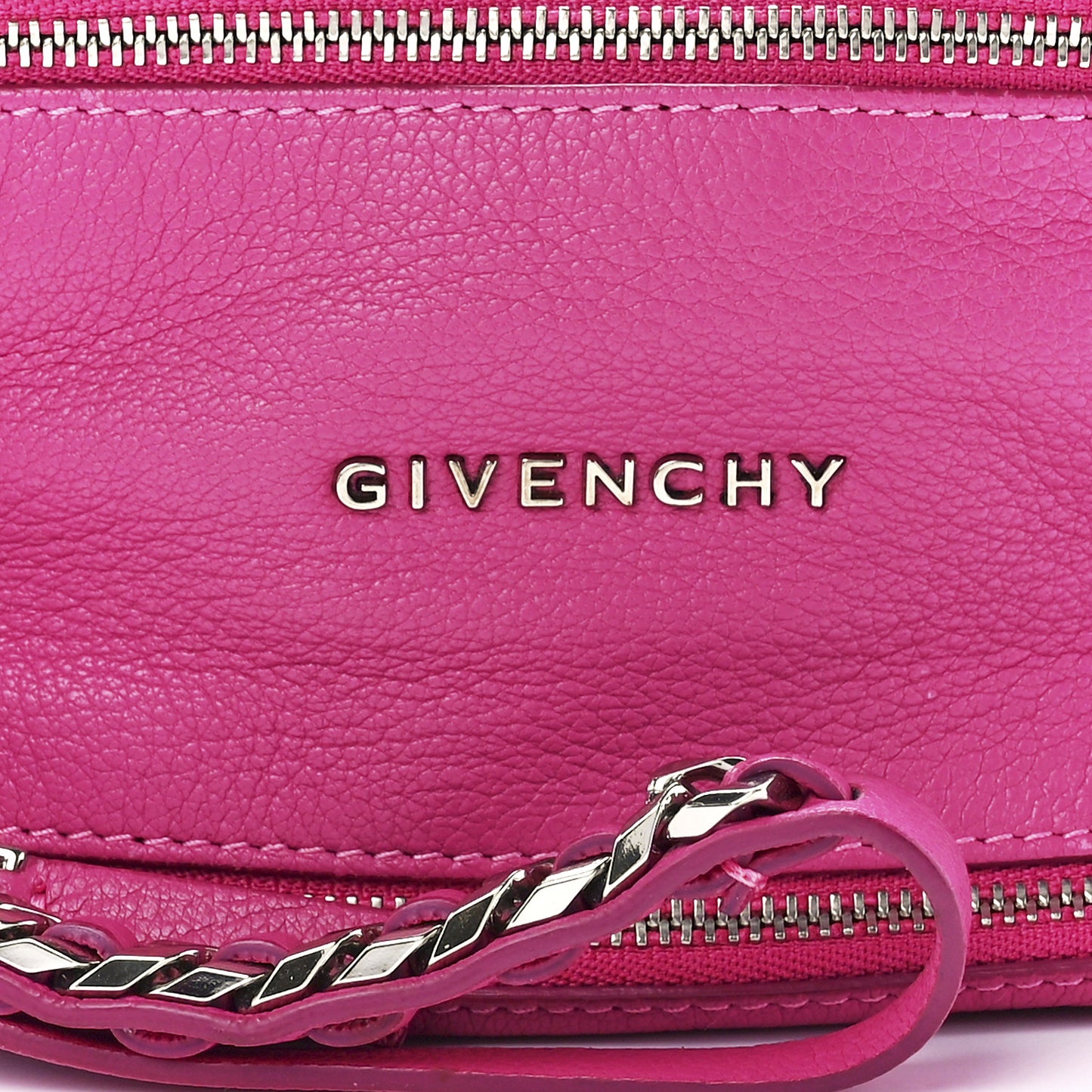 Sugar Goatskin Pandora Wristlet Hot Pink