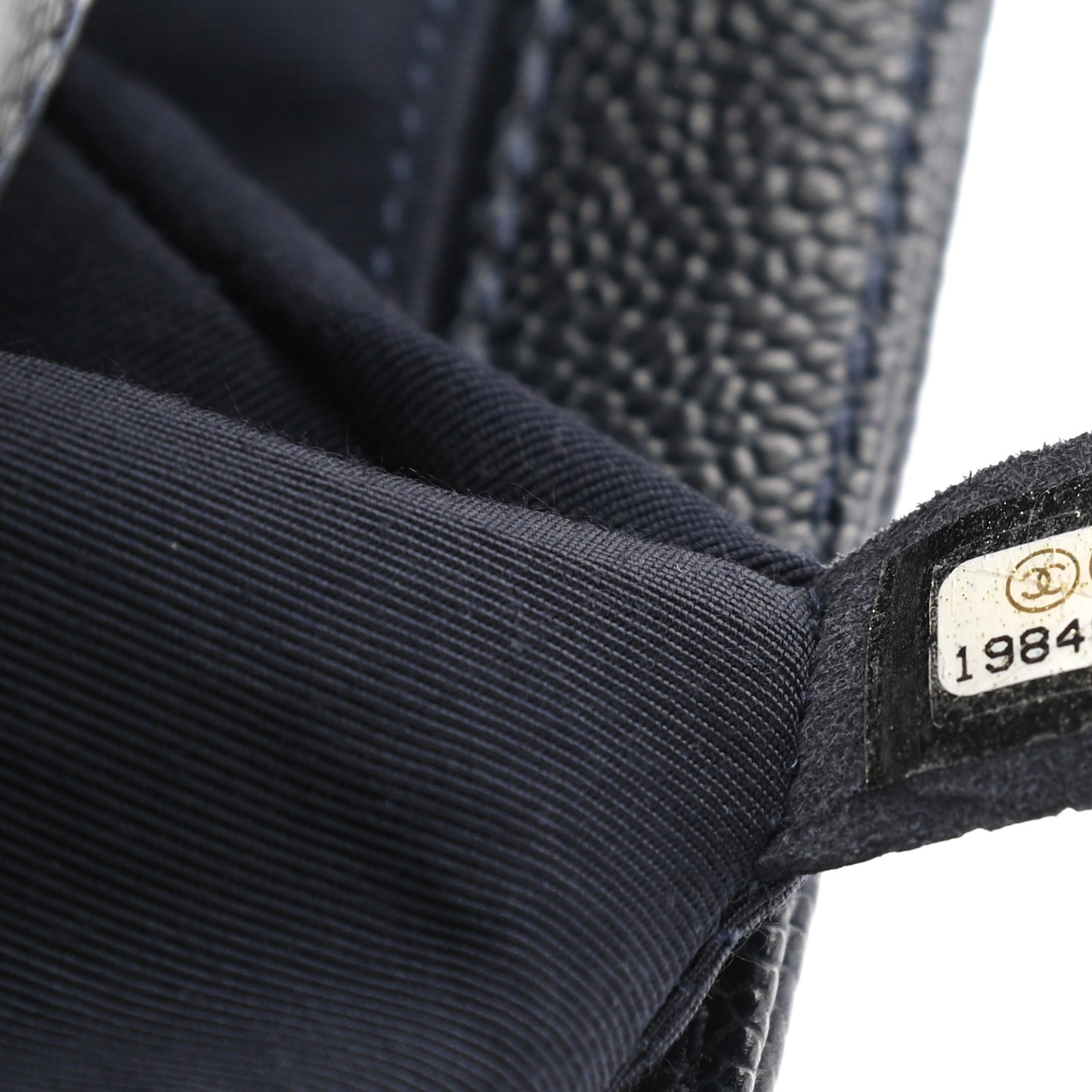 Caviar Quilted New Medium Boy Flap Dark Navy Blue