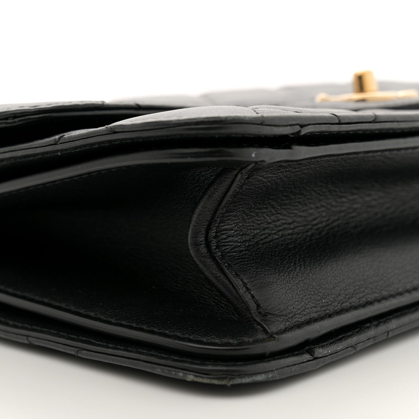 Calfskin Quilted Coco Lady Flap Black