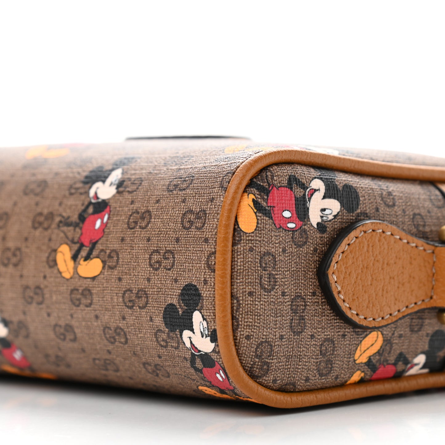 X DISNEY Mini Vintage GG Supreme Monogram Mickey Mouse Shoulder Bag Beige Vintage Sun Oil