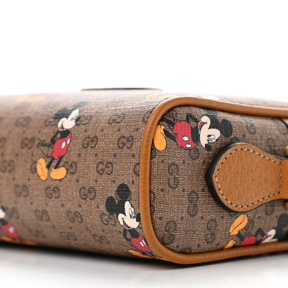 Gucci X DISNEY Mini Vintage GG Supreme Monogram Mickey Mouse Shoulder Bag Beige Vintage Sun Oil 9 of 9