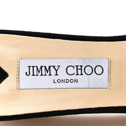 Jimmy Choo Suede Cork DeeDee Platform Wedge Slide Sandals 40 Black 9 of 14