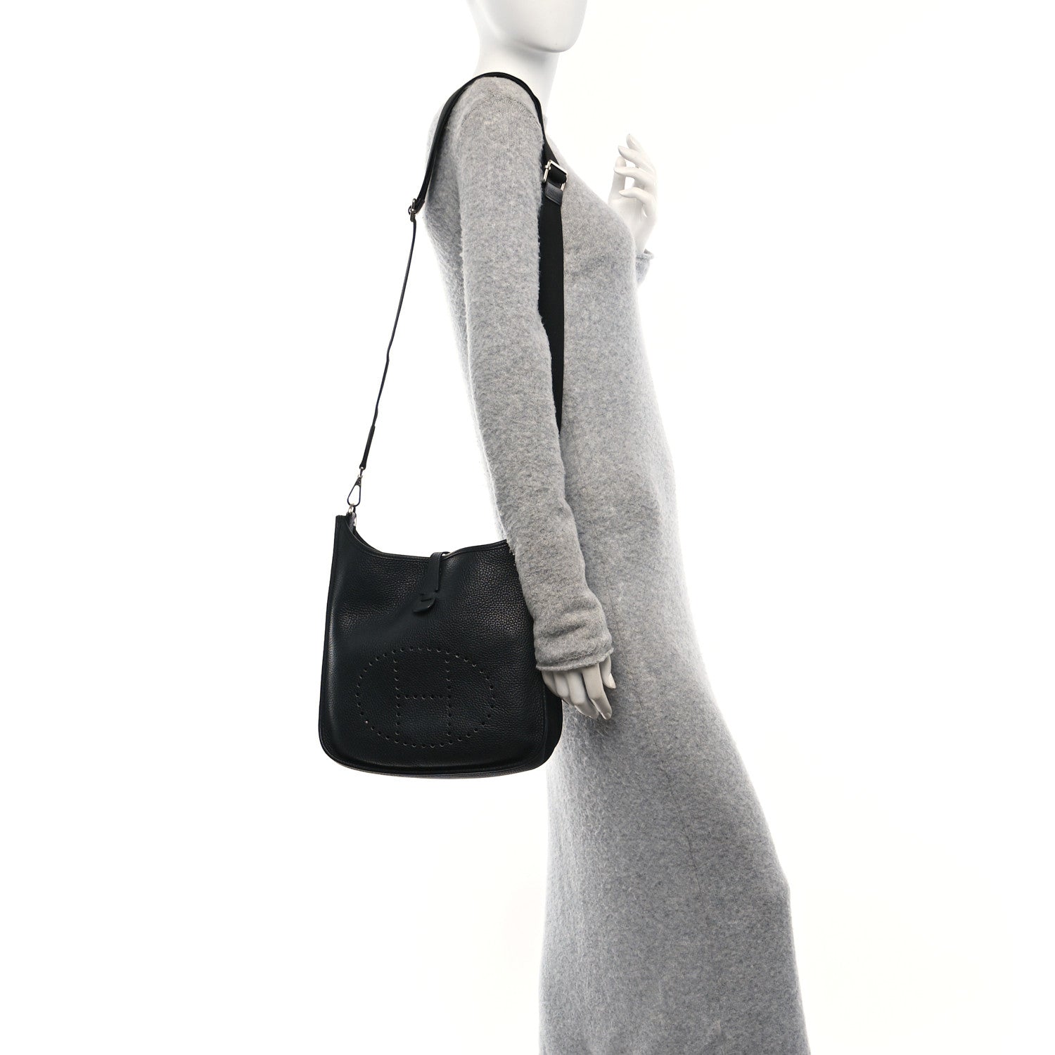 Hermes Taurillon Clemence EVELYNE III PM Black 2 of 10