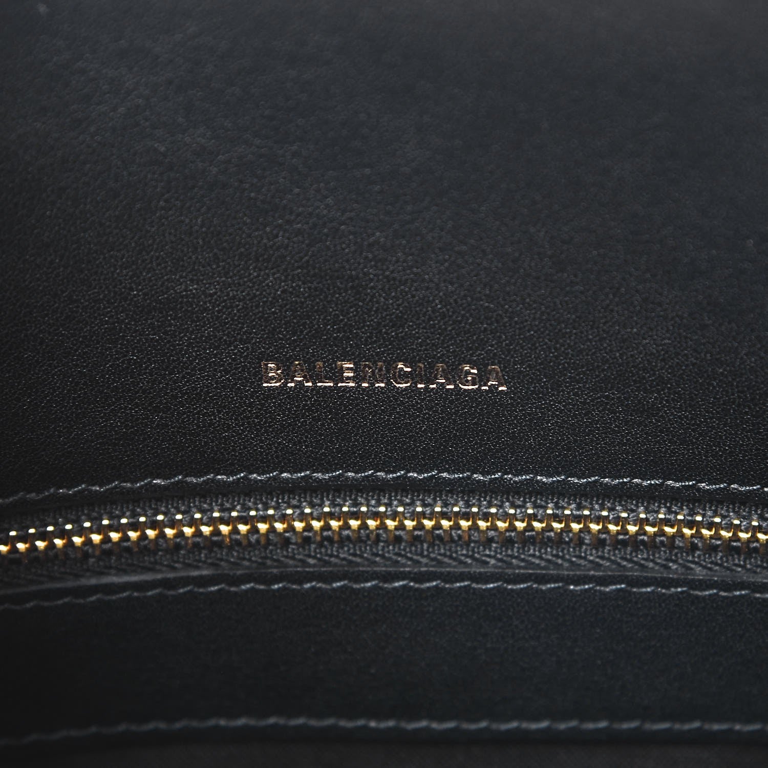Balenciaga Calfskin Allover Logo S Ville Top Handle Bag Black White 7 of 9