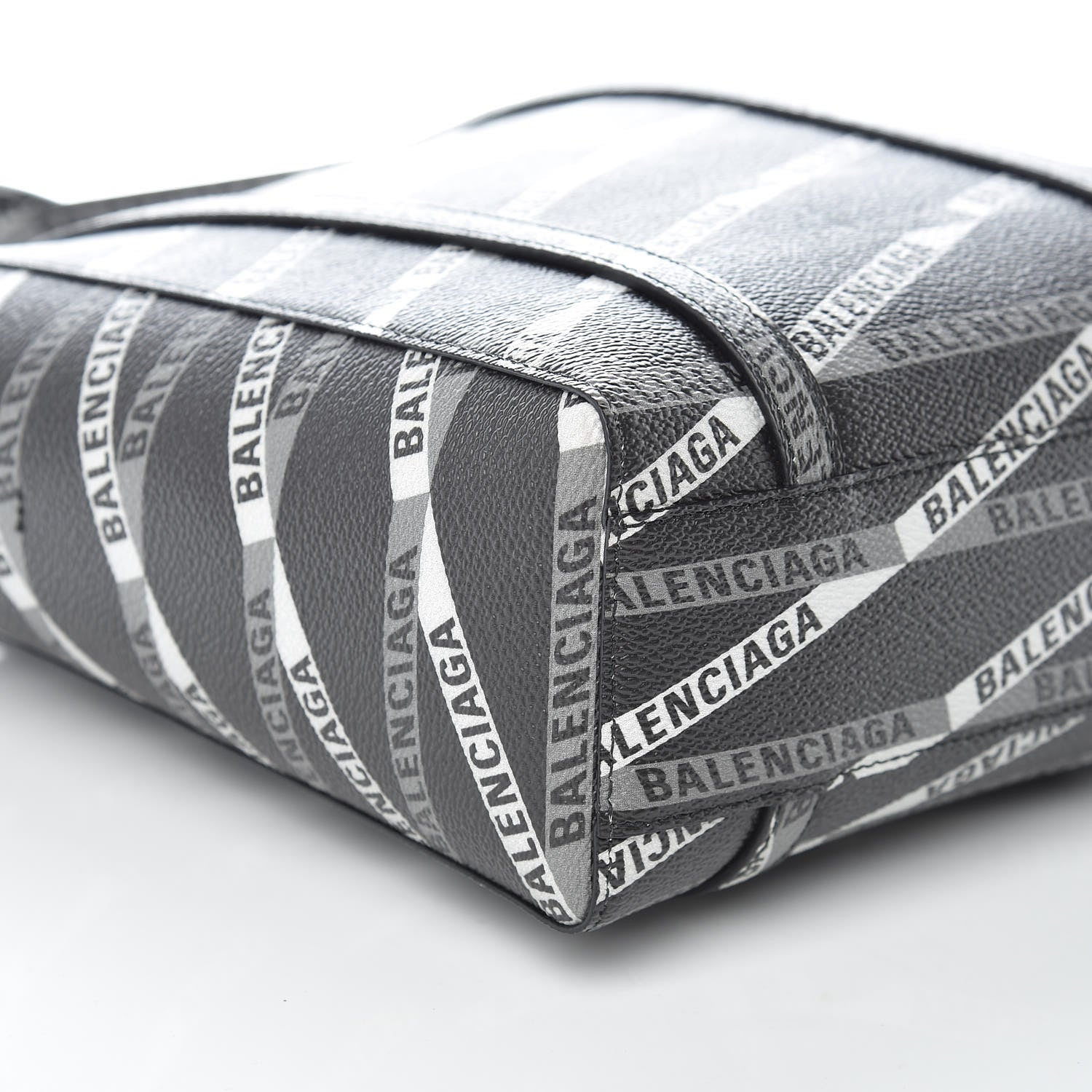 Balenciaga Coated Canvas Losange Monogram Mini Tote Black Grey 7 of 8