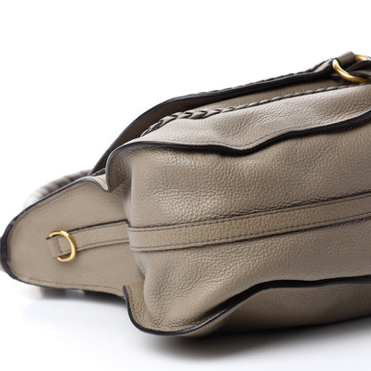 Chloe Calfskin Braided Medium Marcie Satchel Motty Grey 6 of 15
