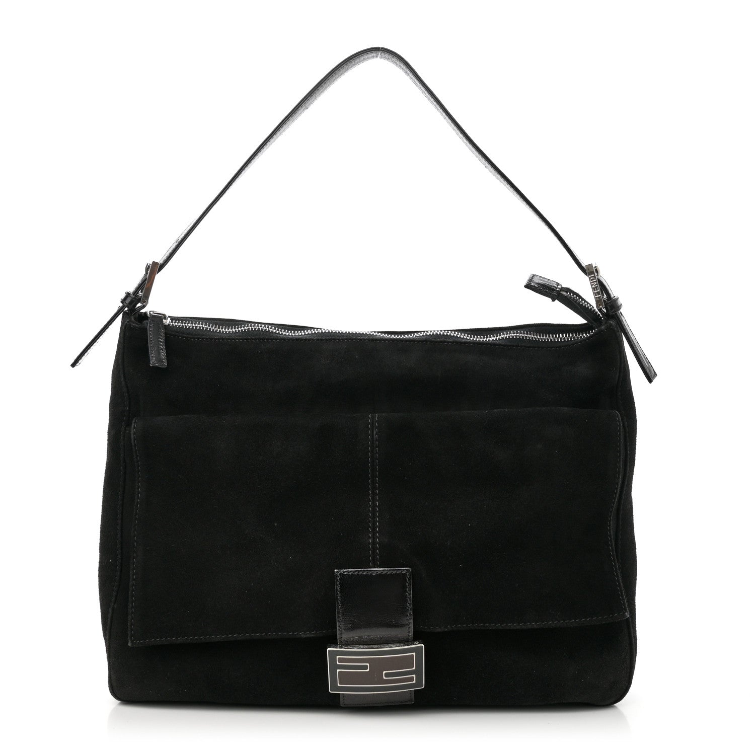 Fendi Suede Mama Baguette Black 1 of 9