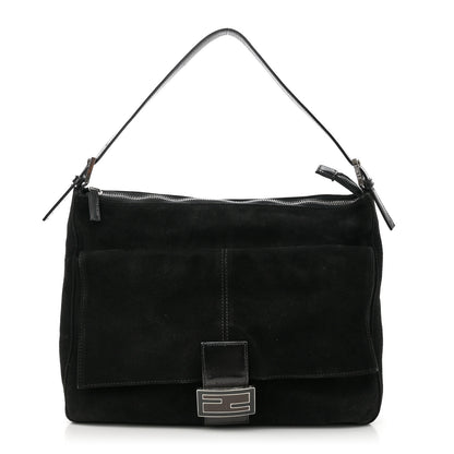Fendi Suede Mama Baguette Black 1 of 9