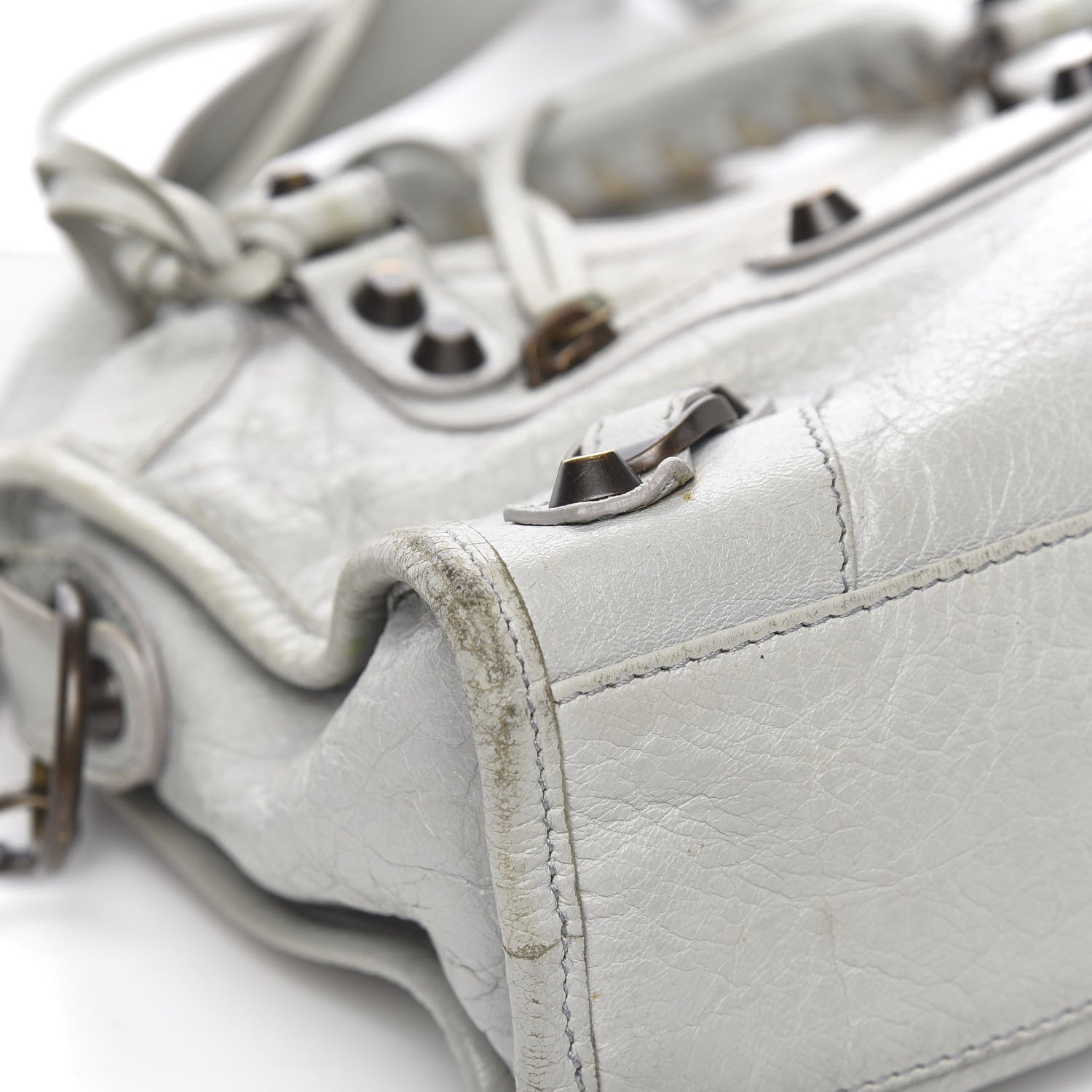 Balenciaga Agneau Classic Hardware Mini City Gris Glace 11 of 15