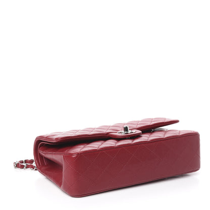 Chanel Caviar Quilted Medium Double Flap Dark Red 4 of 13