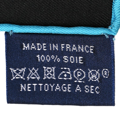 Hermes Silk Coupe De Gala Pocket Square Marine Naturel Ciel 3 of 7