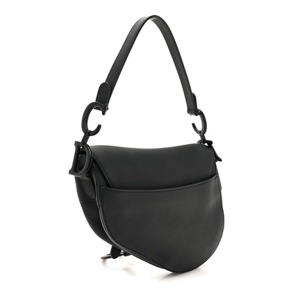 Christian Dior Ultra Matte Calfskin Saddle Bag Black 3 of 13