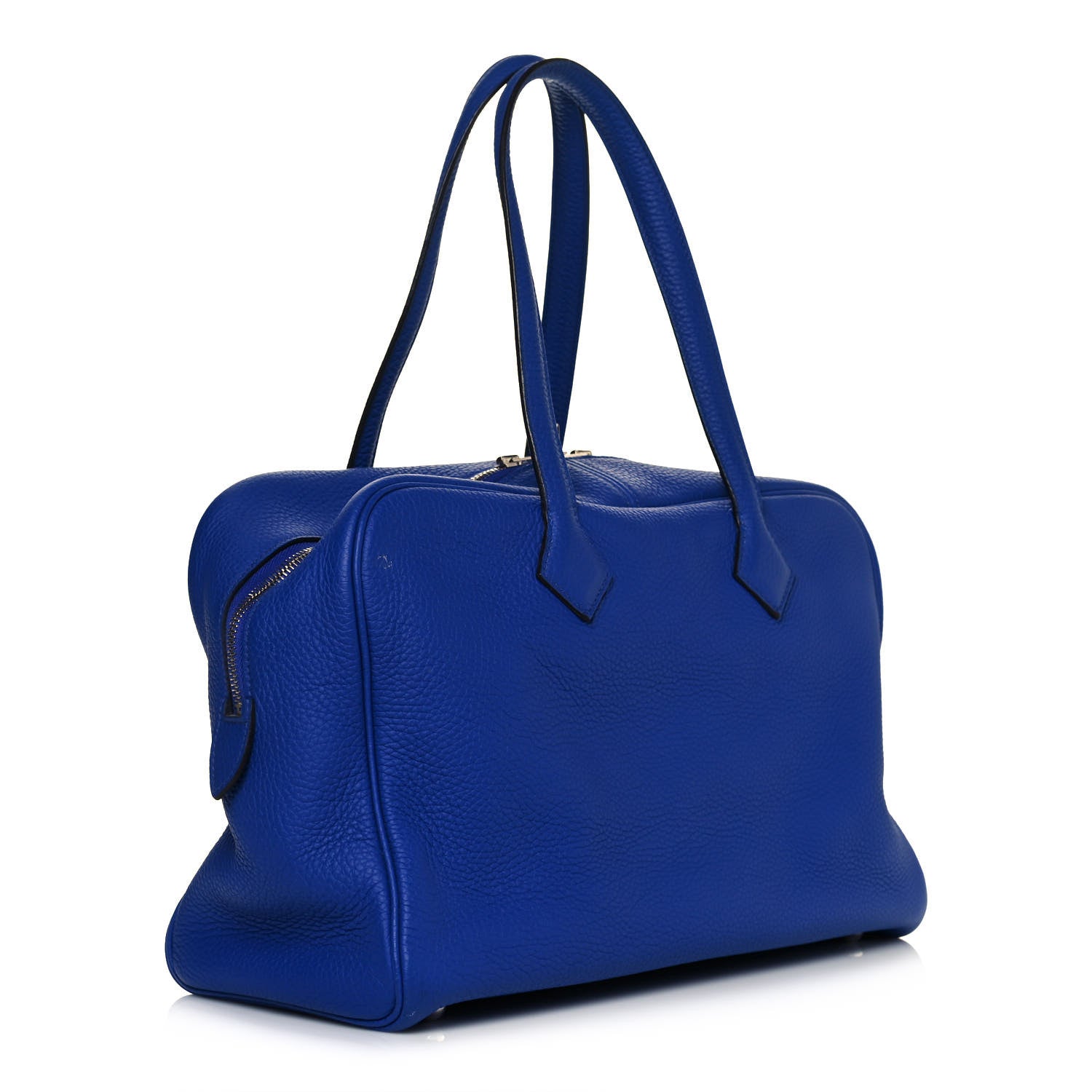 Hermes Taurillon Clemence Victoria II 35 Bleu Electrique 4 of 13
