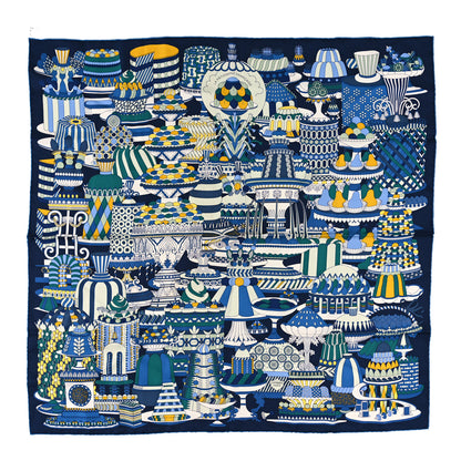 Hermes Silk La Patisserie Francaise Scarf 90 1 of 3