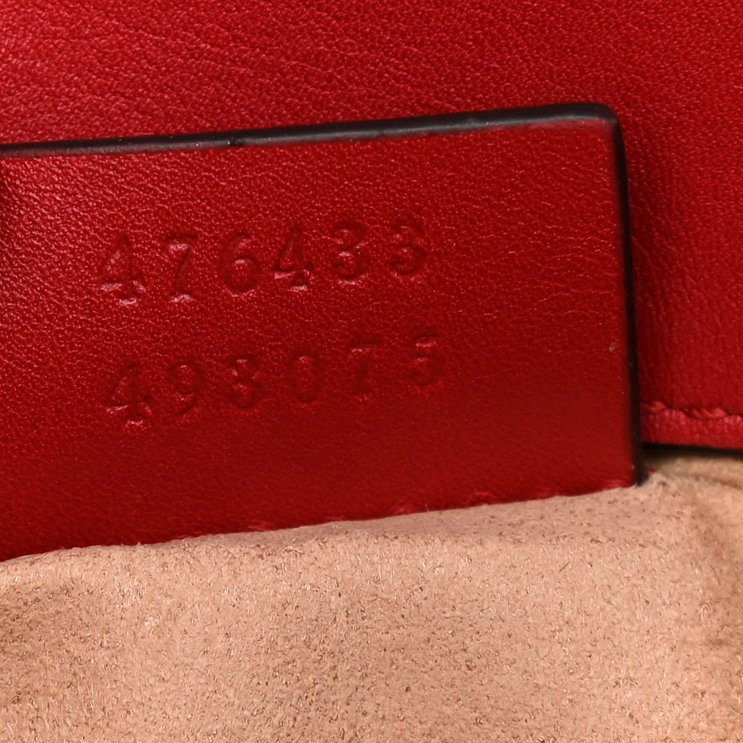 Calfskin Matelasse Super Mini GG Marmont Shoulder Bag Hibiscus Red