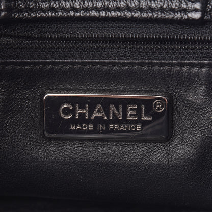 Chanel Metallic Goatskin Luxe Ligne Flap Black 8 of 12