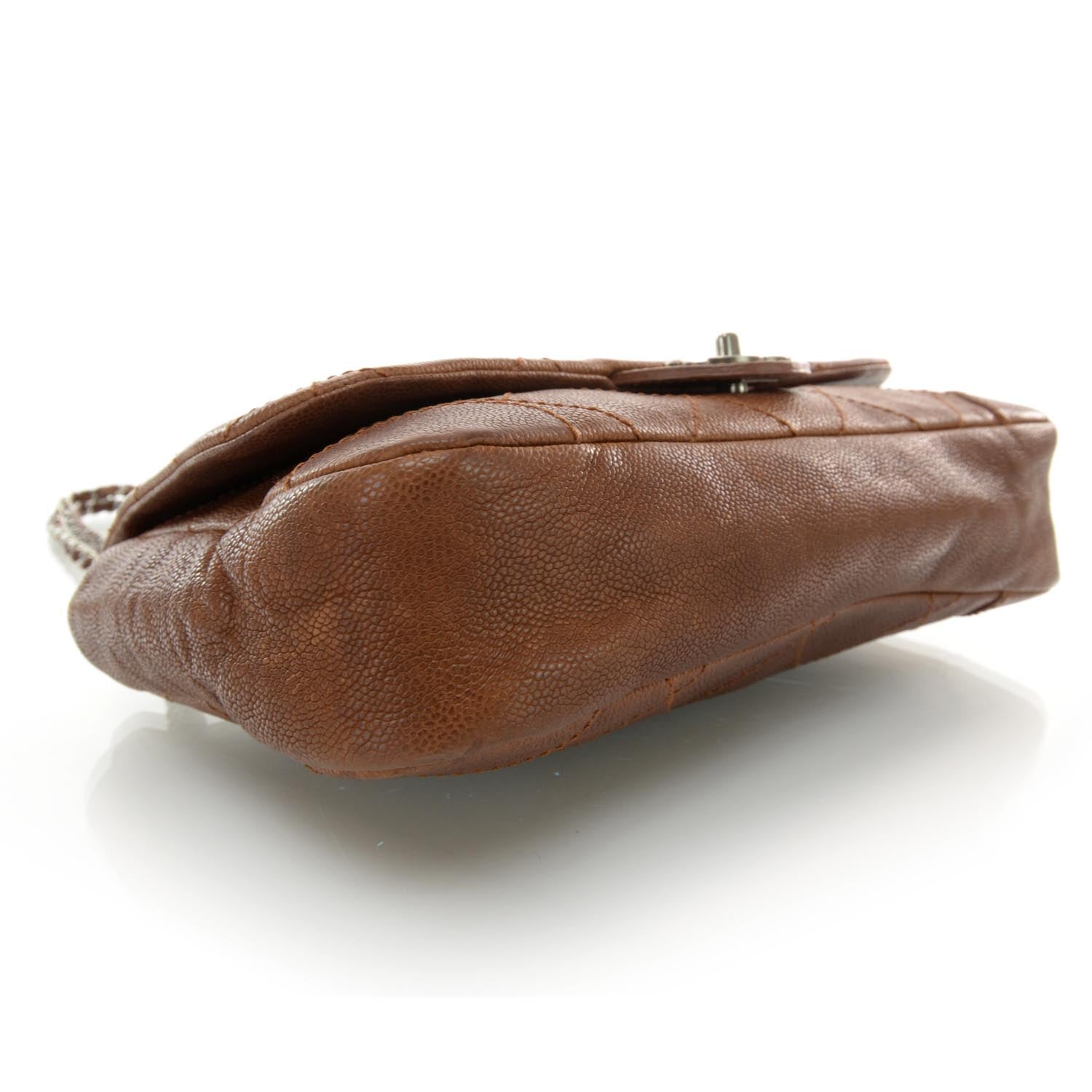 Chanel Caviar Outdoor Ligne Flap Brown 4 of 10