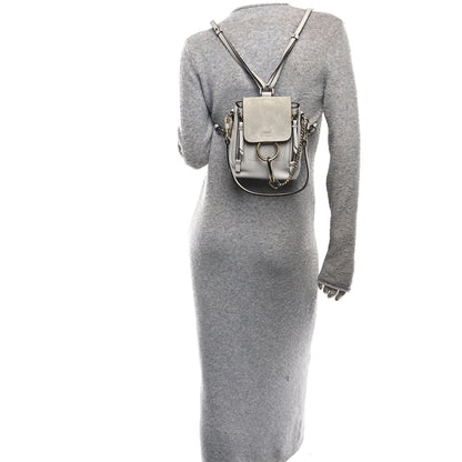 Chloe Suede Calfskin Mini Faye Backpack Airy Grey 2 of 10