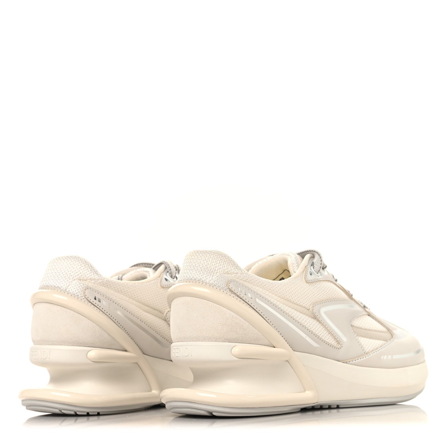 Tech Fabric Calfskin Womens First 1 Sneakers 36 Latte