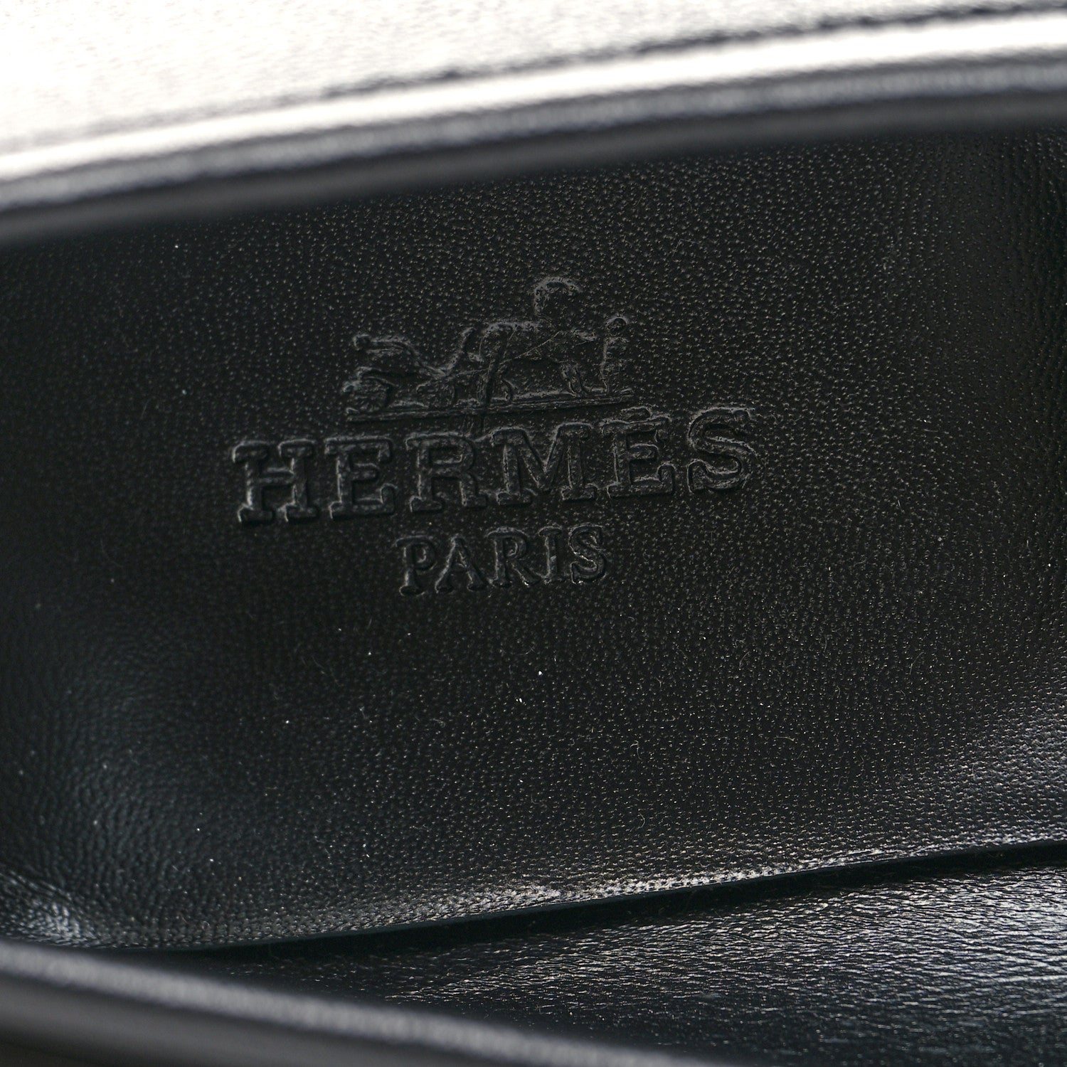 Hermes Goatskin Womens Royal Loafers 36 Black 8 of 8