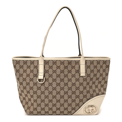 Gucci Monogram Medium New Britt Tote Off White 1 of 12