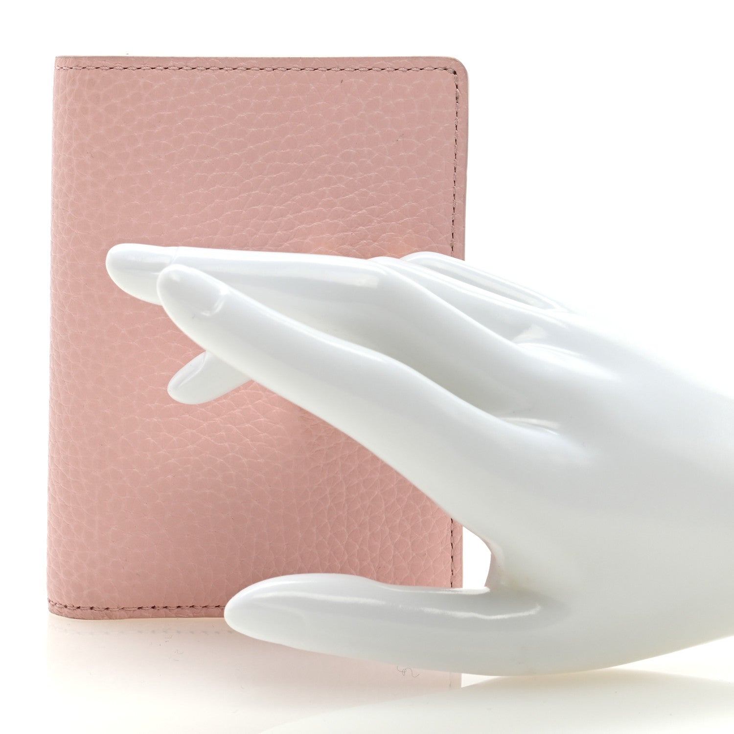 Louis Vuitton Taurillon Capucines Vertical Compact Wallet Rose Jasmin 2 of 6