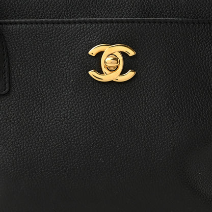 Chanel Calfskin Small Cerf Executive Shopper Tote Black 8 of 10