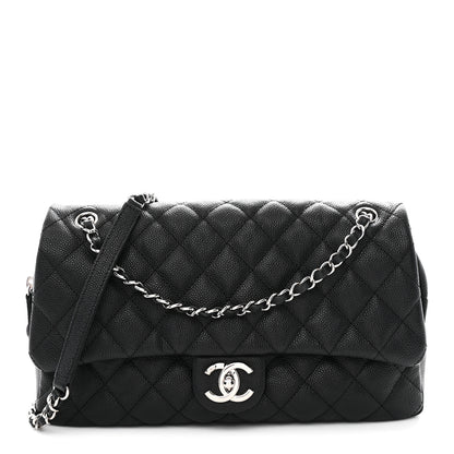 Chanel Caviar Quilted Jumbo Easy Flap Black 1 of 11