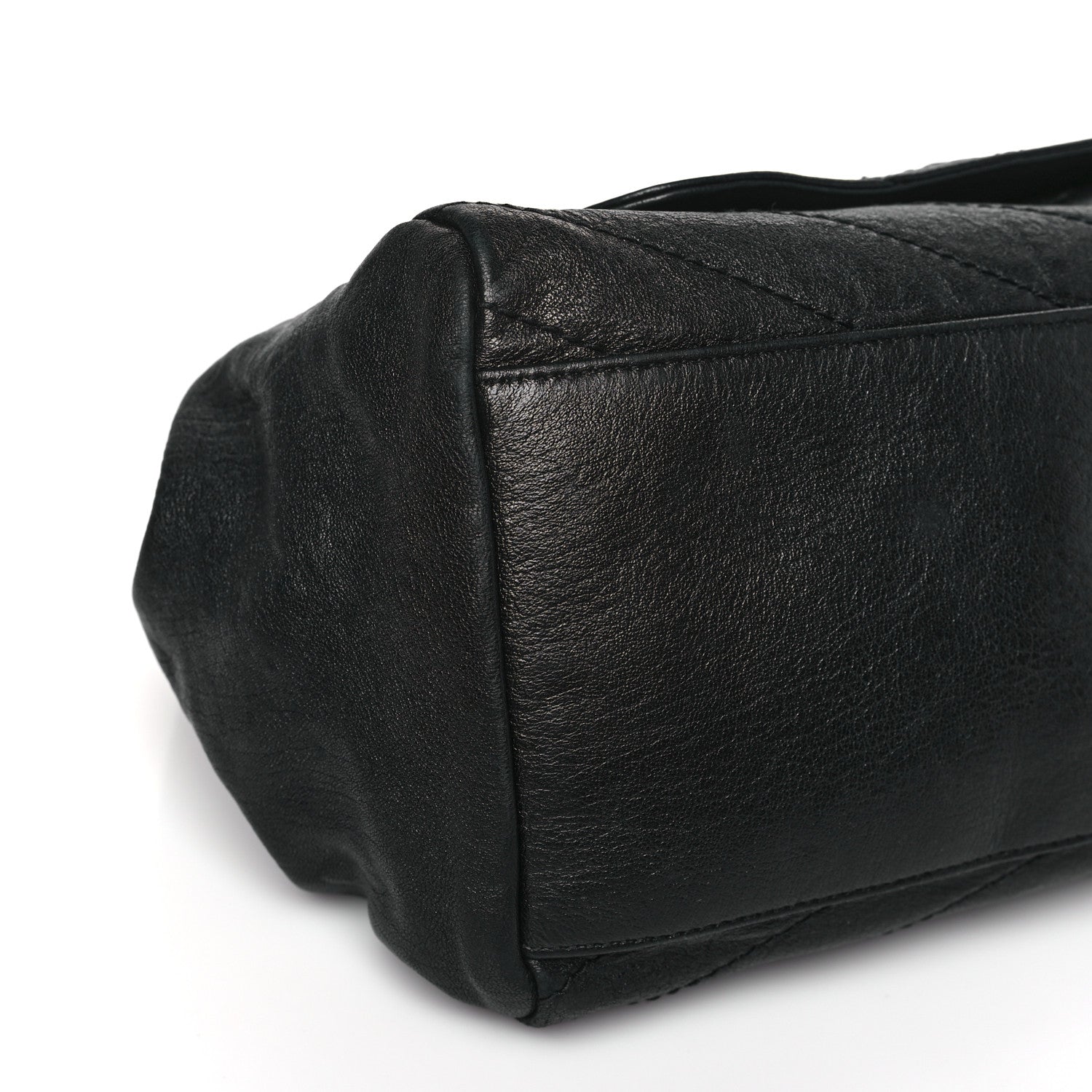 Saint Laurent Vintage Lambskin Chevron Monogram Medium Nolita Black 8 of 9