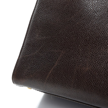 Chanel Caviar Shoulder Bag Brown 9 of 18