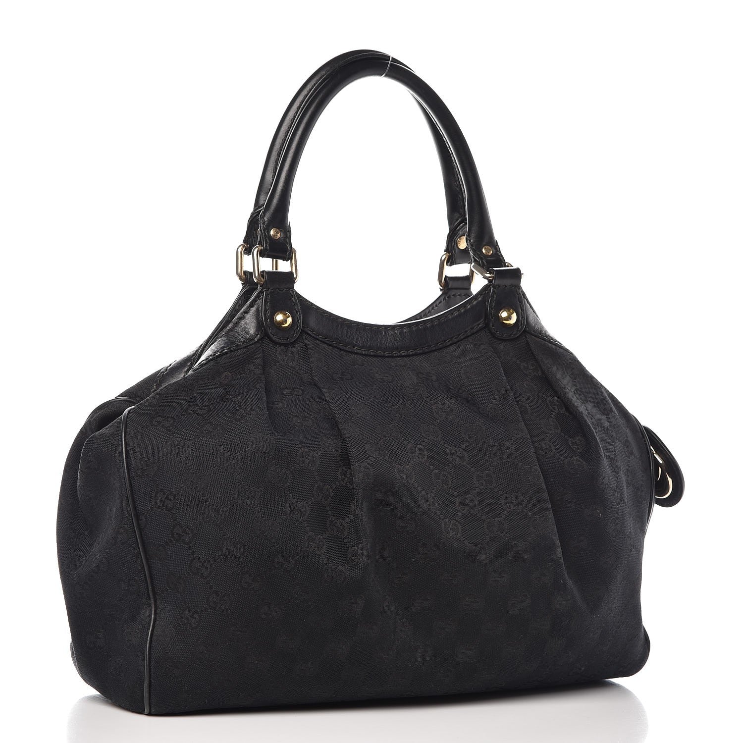 Gucci Monogram Medium Sukey Tote Black 3 of 16
