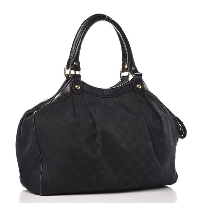 Gucci Monogram Medium Sukey Tote Black 3 of 16