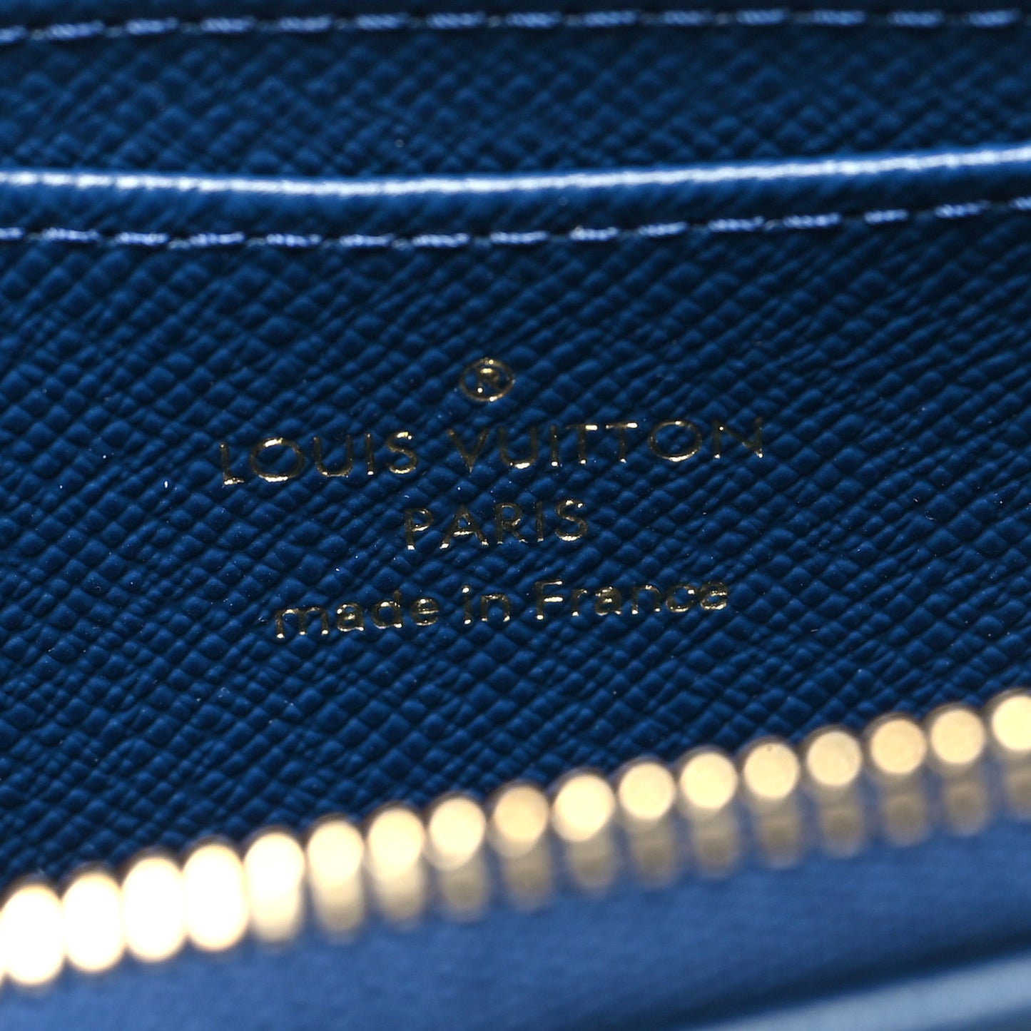 Denim Monogram Jacquard Zippy Coin Purse Bleu