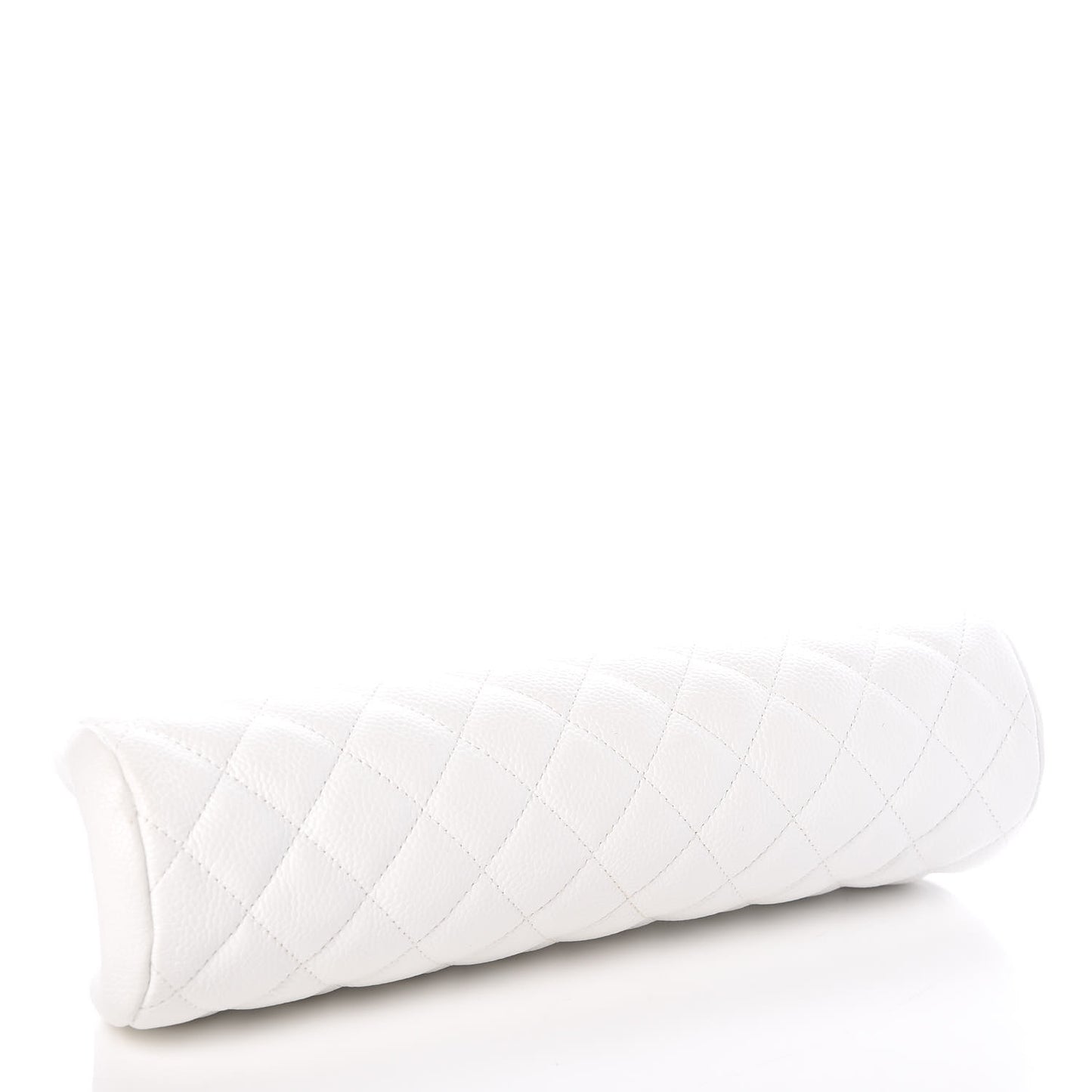 Caviar Quilted Timeless Clutch White