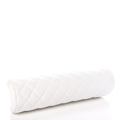 Chanel Caviar Quilted Timeless Clutch White 4 of 10