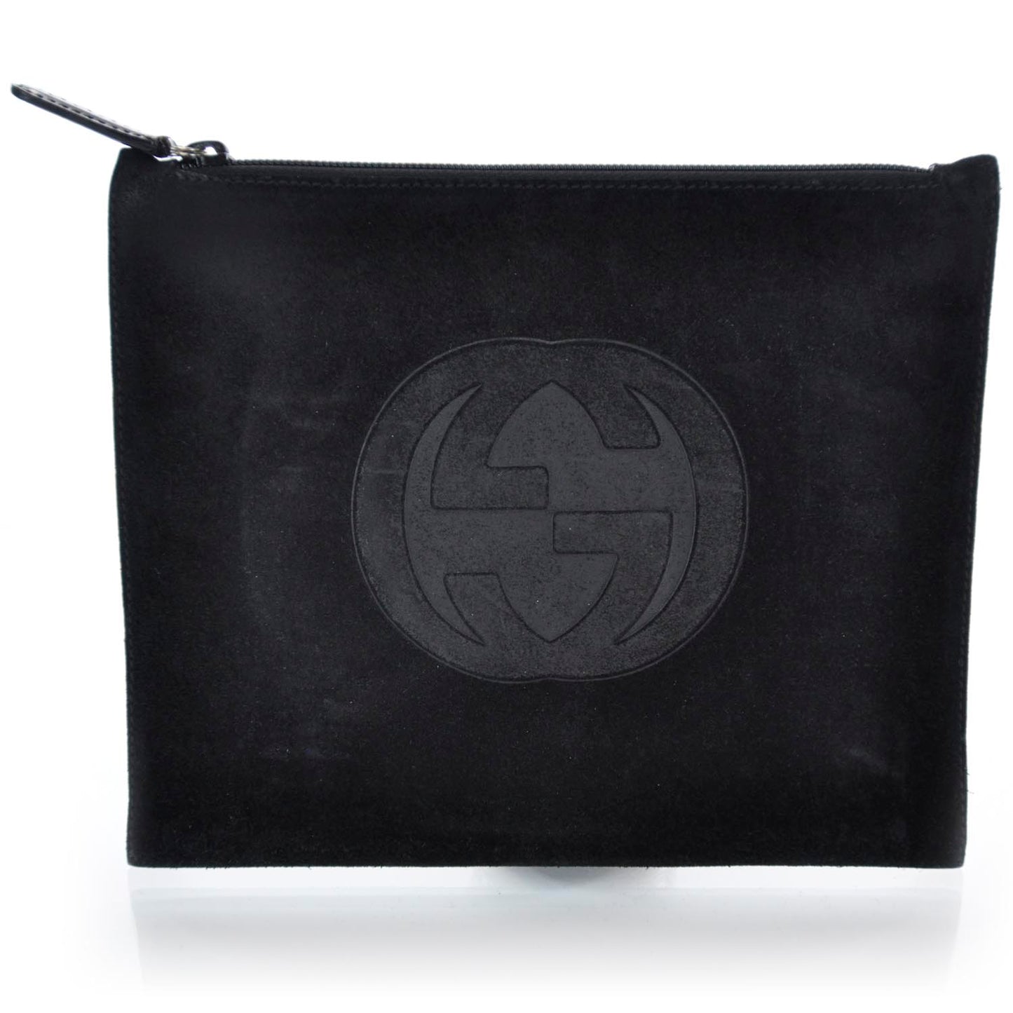 Suede GG Pouch Black
