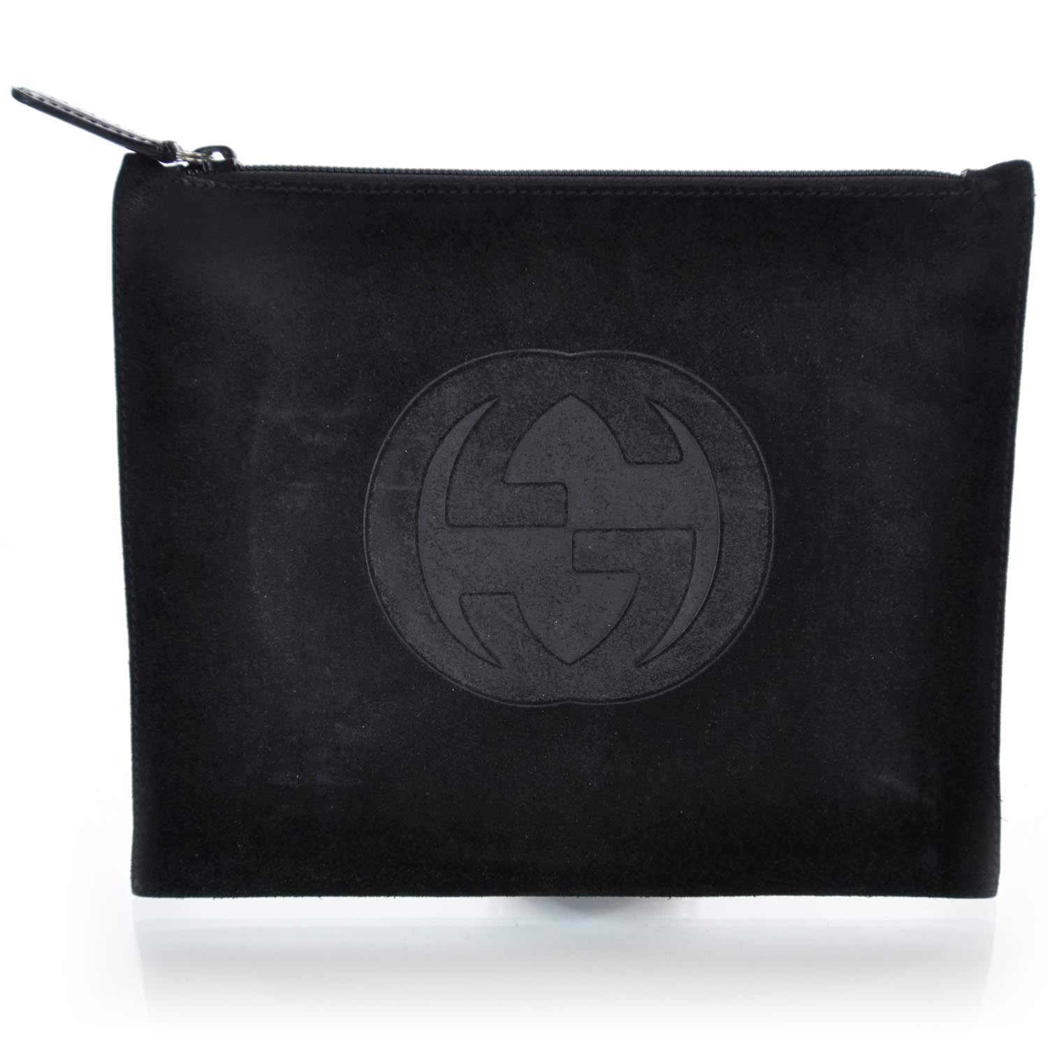 Gucci Suede GG Pouch Black 1 of 8