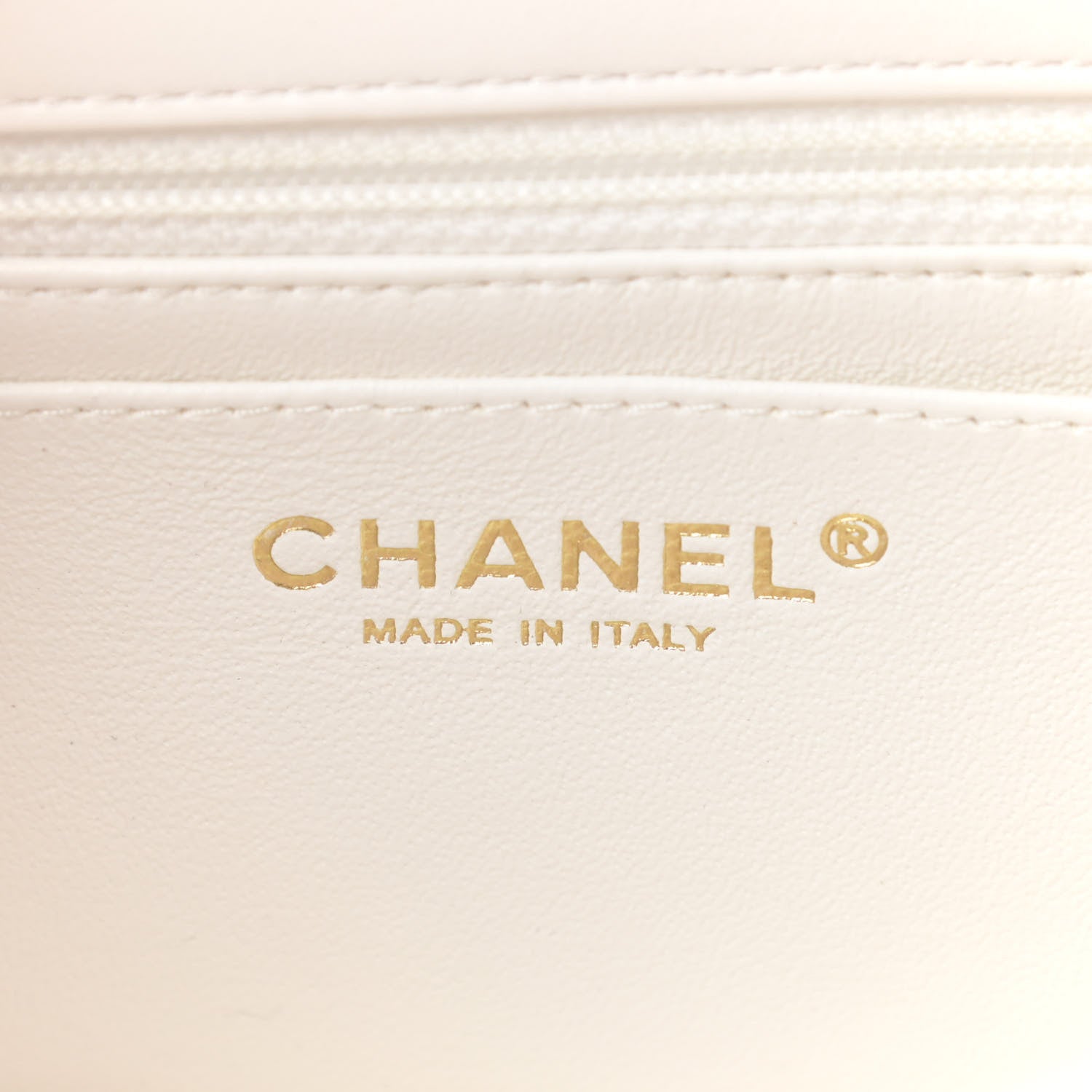 Chanel Lambskin Quilted Mini Rectangular Flap White 6 of 11