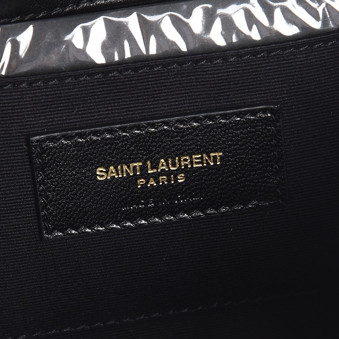 Lambskin Patchwork Monogram Small Jamie Black