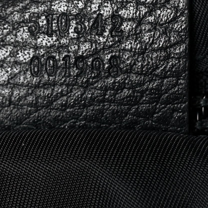 Gucci Nylon Monogram Dollar Calfskin Flat Messenger Bag Black 7 of 9